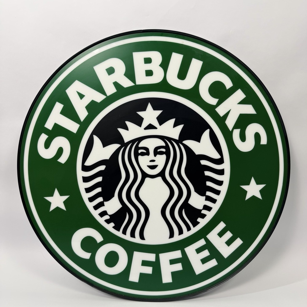 Authentic 24" Starbucks Coffee Store Wall Sign Round Logo Retail Display Decor - Picture 7 of 7